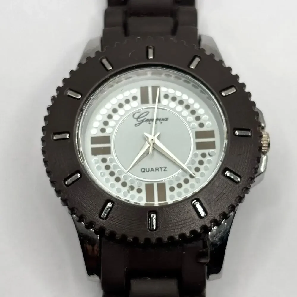 Brown & Silver Men's Watch